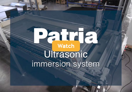 Patria Ultrasonic immersion system video still