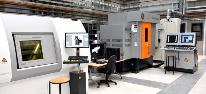 Two inspection machines at Testia's digital RT center in Bremen